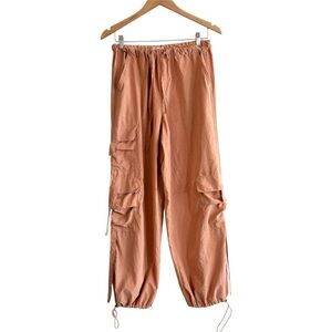 Sincerely Jules Straight Leg Peach Cargo Pants